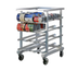 Thumbnail image #1 for Mobile Half-Size Aluminum Can Storage Rack for #5 and #10 Cans, No Top