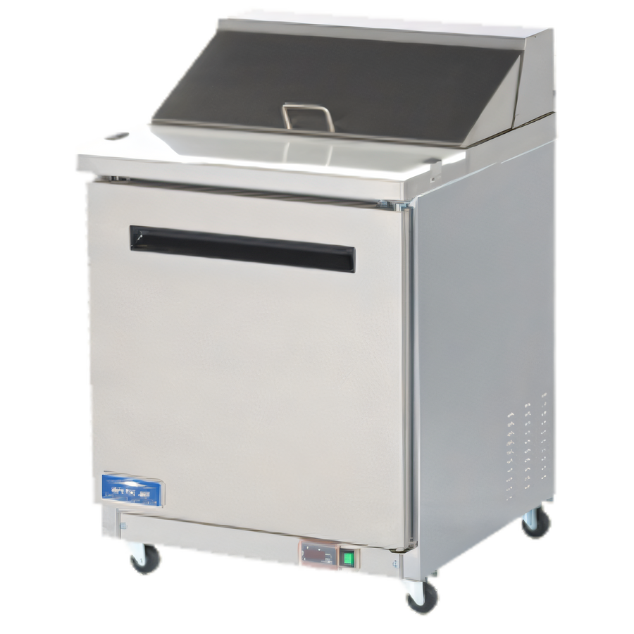 Product image #1 for Arctic Air AMT28R One-Section Mega-Top Sandwich/Salad Prep Table, 29-Inch, 6.5 Cu. Ft., Rear-Mounted Refrigeration