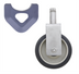 Thumbnail image #1 for MetroMax Cart-Washable 5-Inch Rigid Stem Caster, 304 Stainless Steel, Polyurethane Tread, 300 lb Capacity