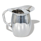 Thumbnail image #1 for Crestware WBP3 Stainless Steel Bell Water Pitcher, 3 1/4 Quart, With Handle Case of 120