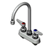 Thumbnail image #1 for T&S Brass B-1141 Deck-Mount Workboard Faucet with Swivel Gooseneck Spout, 4-Inch Centers
