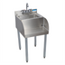 Thumbnail image #1 for BK Resources 18-Inch Freestanding Stainless Steel Underbar Blender Station with Dump Sink and Faucet