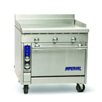 Thumbnail image #1 for Imperial (Middleby) Spec Series IHR-GT36-E-XB 36-Inch Electric Thermostatic Griddle Range, Stainless Steel, Open Cabinet Base