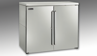 Perlick BBRN40 Two-Section Narrow Door Remote Back Bar Refrigerator Cabinet, 40 Inch Wide