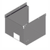 Thumbnail image #1 for John Boos Stainless Steel Apron for PBHS 9-Inch x 9-Inch Wall Mount Hand Sink, Deck Mount