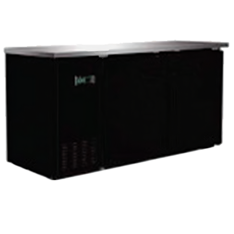Product image #1 for Serv-Ware 61-Inch Two-Door Back Bar Bottle Cooler with Stainless Steel Top