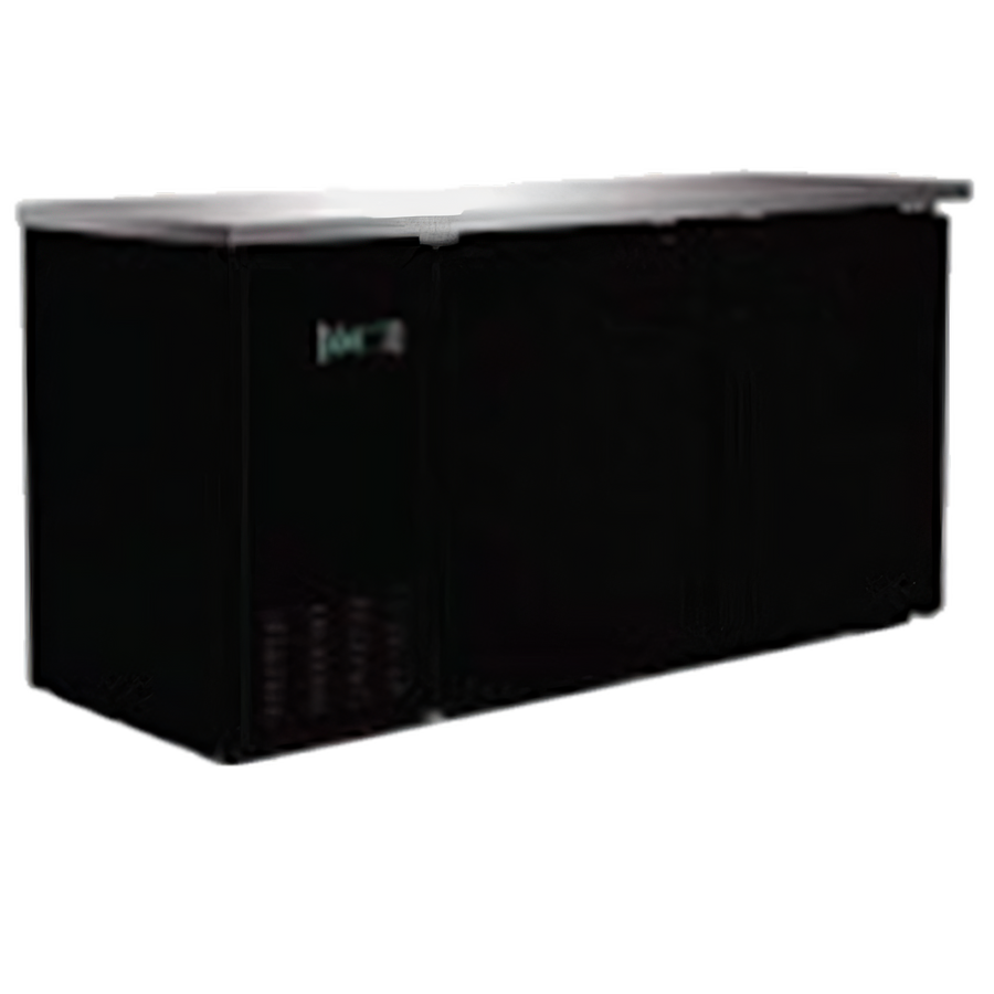 Product image #1 for Serv-Ware 61-Inch Two-Door Back Bar Bottle Cooler with Stainless Steel Top