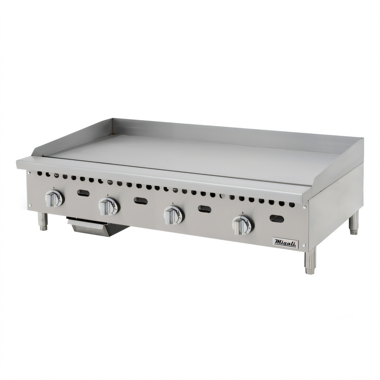 Product image #1 for Migali Competitor Series 48-Inch Commercial Countertop Natural Gas Griddle with Thermostatic Controls