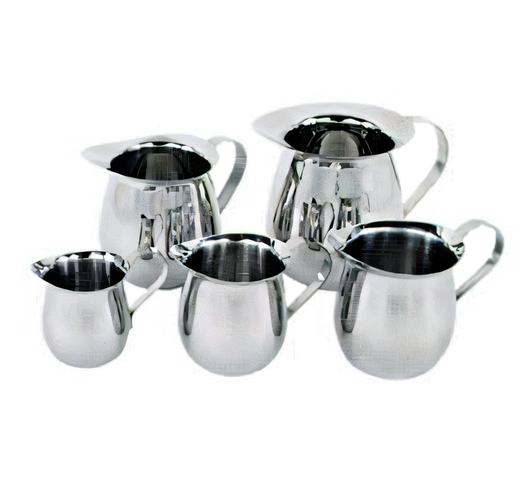 Product image #1 for 5 oz Stainless Steel Mirror Finish Bell Creamer - Pack of 4