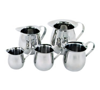 5 oz Stainless Steel Mirror Finish Bell Creamer - Pack of 4