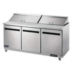 Thumbnail image #1 for Arctic Air AST72R Three-Section Refrigerated Sandwich/Salad Prep Table, 71-1/2-Inch Wide, 18 Cu. Ft., 18 Included Pans