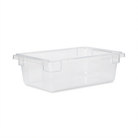 Rubbermaid Commercial Clear Polycarbonate Food/Tote Box, 3-1/2 Gallon, 18 x 12 x 6 Inch