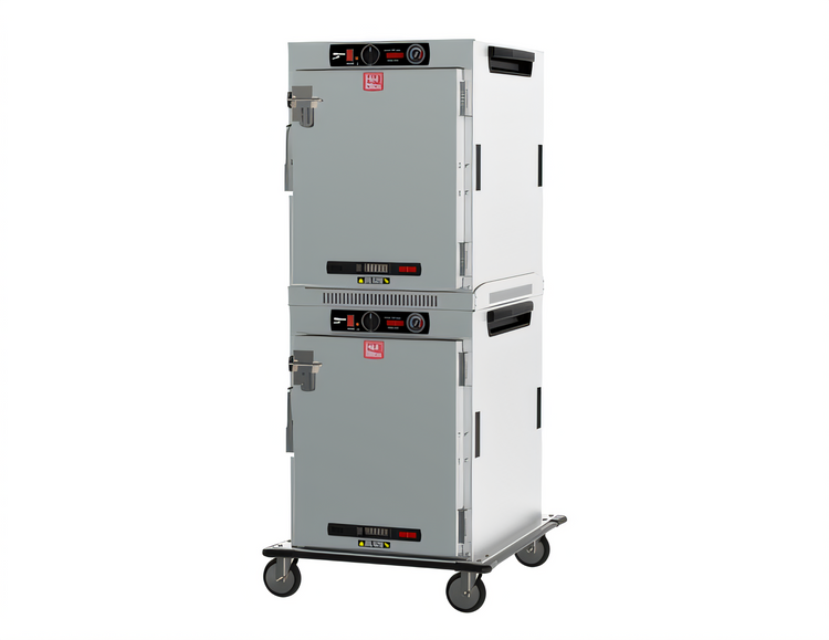Product image #1 for Metro HotBlox™ Wide 16-Pan Stacked Dual-Cavity Insulated Heated Transport Cabinet, Analog, Solid Doors