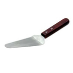 Thumbnail image #1 for Admiral Craft Equipment Corp. KT-27 10-Inch Flexible Stainless Steel Offset Pie Server with Wood Handle, Smooth Edge Case of 144