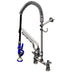 Thumbnail image #1 for EverSteel ULTRARINSE PRU S-0123-U12-CR-BY 8 Inch Deck-Mount Stainless Steel Pre-Rinse Unit with 12 Inch Swing Nozzle & 44 Inch Hose