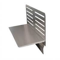 BK Resources GrillCook Pro Large 18-Inch Stainless Steel Upright Prep Shelf Stand
