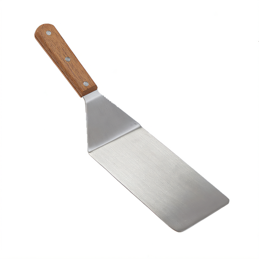 Product image #1 for American Metalcraft 8 x 4-Inch Oversize Rounded Offset Turner with Wood Handle