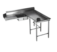 Eagle Group Right-Hand Island Soiled Dishtable with Pre-Rinse Sink, 60 Inch, 16 Gauge 304 Stainless Steel
