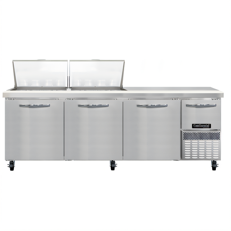 Product image #1 for Continental Refrigerator RA93N24M 93-Inch Mighty Top Refrigerated Sandwich Prep Table with 24 Pans
