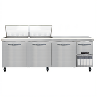 Continental Refrigerator RA93N24M 93-Inch Mighty Top Refrigerated Sandwich Prep Table with 24 Pans