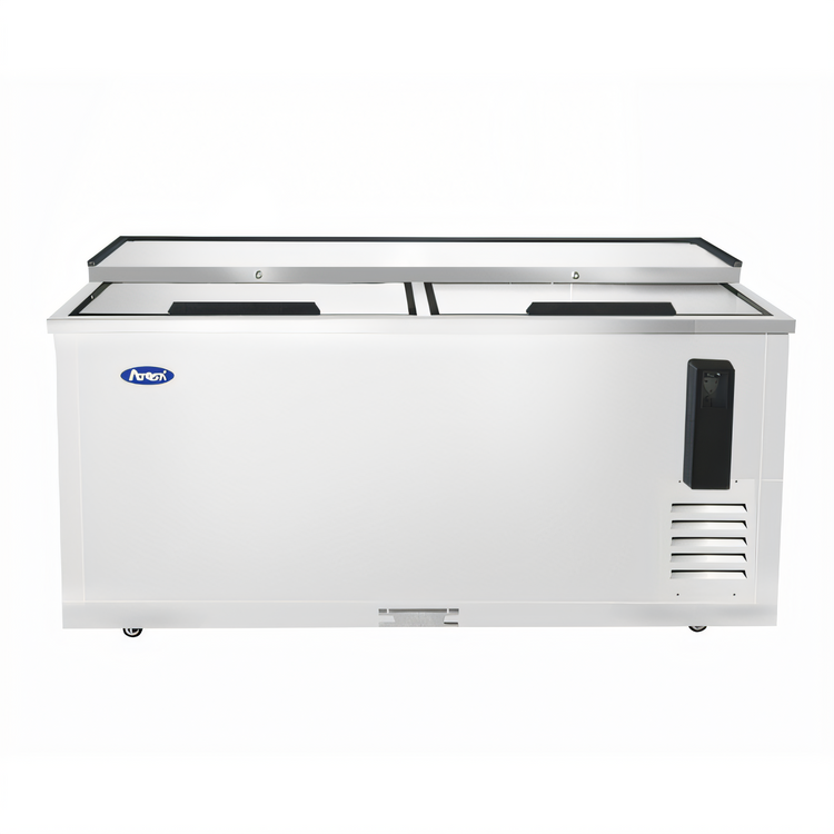 Product image #1 for Atosa 64-3/4-Inch Horizontal Bottle Cooler, 16.4 Cu. Ft., Self-Contained Side-Mount Refrigeration