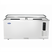 Atosa 64-3/4-Inch Horizontal Bottle Cooler, 16.4 Cu. Ft., Self-Contained Side-Mount Refrigeration