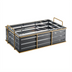Thumbnail image #1 for Empire Rectangular Ice Housing with Clear Polycarbonate Pan, Gold Wire Frame, Black, 22 x 13-1/2 x 6-3/4 Inch
