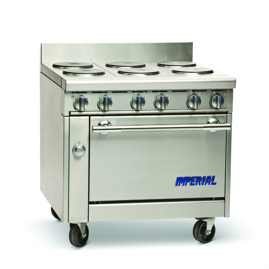 Product image #1 for Imperial Spec Series 36-Inch Heavy-Duty Electric Range with 6 Round Plate Elements and Standard Oven