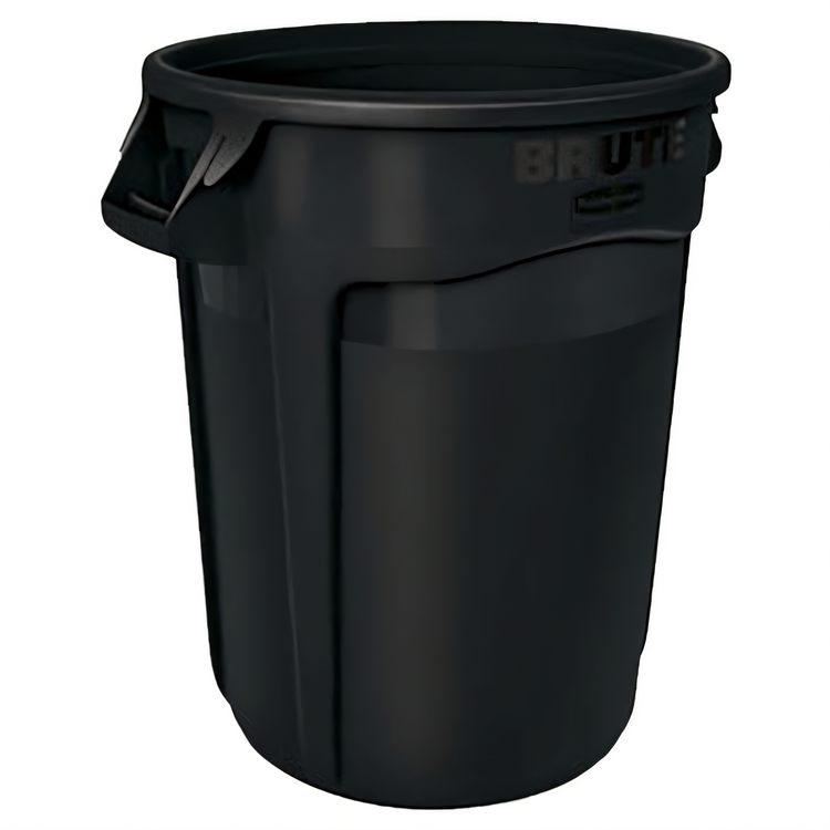 Product image #1 for Executive Series BRUTE 32 Gallon Round Trash Container, Black, No Lid
