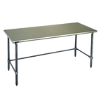 Thumbnail image #1 for Eagle Group Spec-Master T3060STE Stainless Steel Work Table, 60 x 30 in, Open Base, 14-Gauge 300-Series Top, Rolled Edges