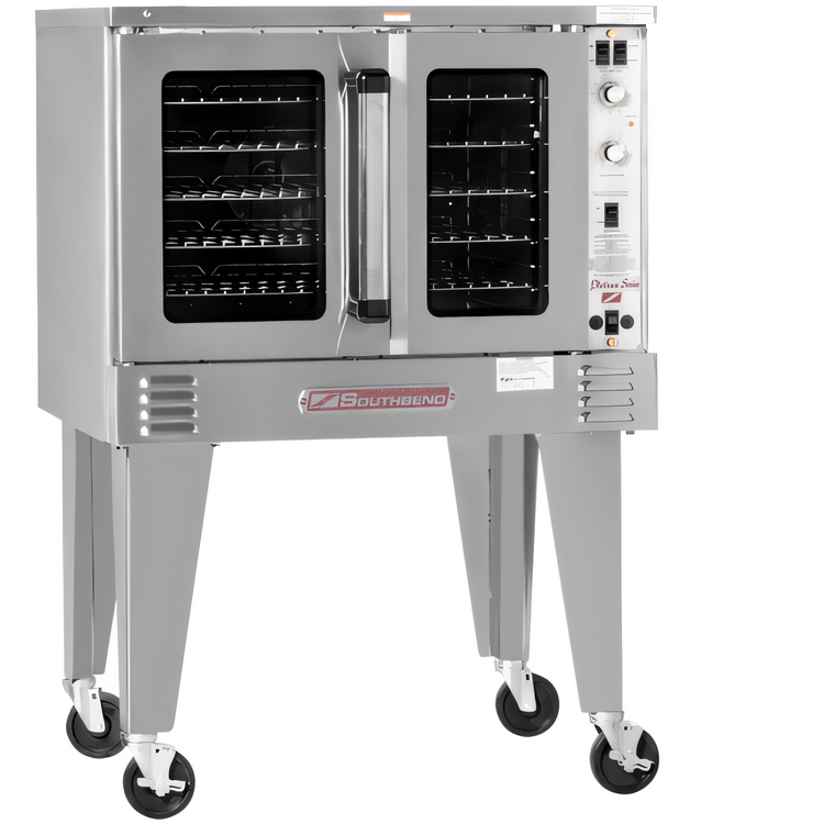 Product image #1 for Southbend Platinum Single Deck Bakery-Depth Gas Convection Oven, 70,000 BTU, Standard Controls, Dependent Doors