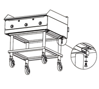 Southbend HDCS-48 48-Inch Stainless Steel Counterline Equipment Stand with Undershelf