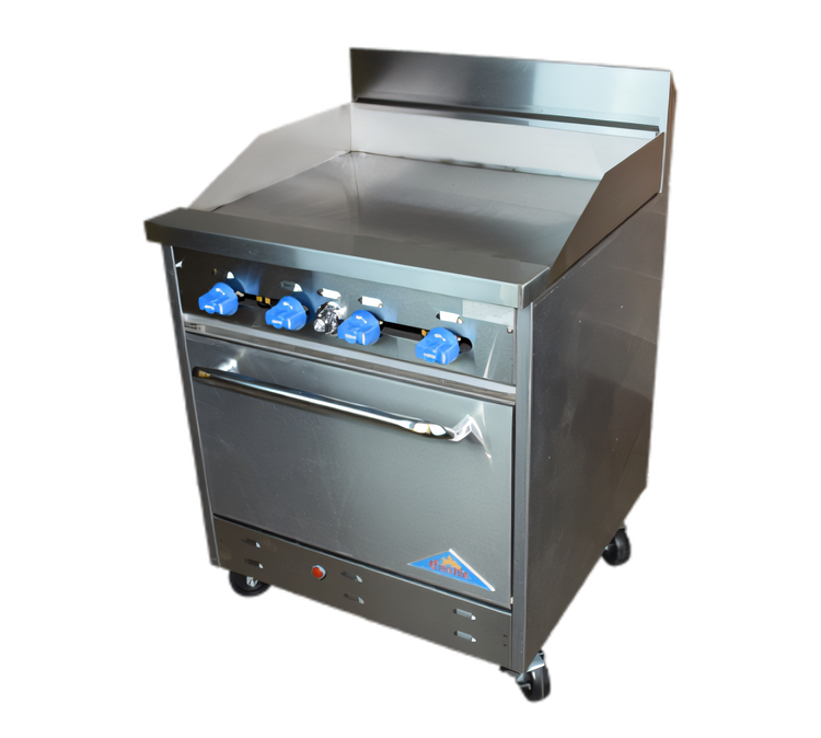 Product image #1 for Comstock-Castle 30-Inch Commercial Gas Range with 30-Inch Griddle and Standard Oven