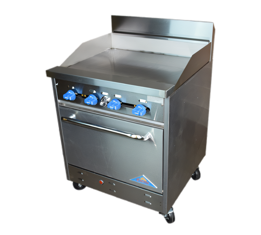 Product image #1 for Comstock-Castle 30-Inch Commercial Gas Range with 30-Inch Griddle and Standard Oven