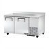 Thumbnail image #1 for True Manufacturing 60 1/4-Inch Wide Deep Worktop Two-Section Freezer with Stainless Steel Doors and Rear Splash