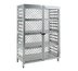 Thumbnail image #1 for New Age Lockable Stationary Aluminum Security Cage with Double Doors and 3 Shelves, 48 x 24 x 72 Inches