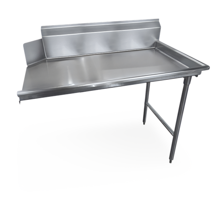 Product image #1 for 60-Inch x 30-Inch Stainless Steel Clean Dish Table, Left-to-Right, 9-Inch Splash