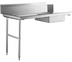 Thumbnail image #1 for 72-Inch Soiled Dish Table with Left-Side Sink, Stainless Steel
