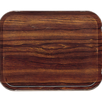 Thumbnail image #2 for Cambro Camtray® 1014308 Rectangular Fiberglass Cafeteria Tray, Burma Teak, 10-5/8 x 13-3/4 Inches Case of 12