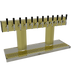 Thumbnail image #1 for Glastender Countertop Tee Draft Dispensing Tower with 12 Faucets, Glycol Cooling, and Polished Brass Finish