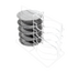 Thumbnail image #1 for Metro MBQ-P1-17 MBQ Dish Caddy & Dispenser
