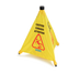 Thumbnail image #1 for Carlisle Safety Pop-Up Caution Cone Floor Sign, 18 x 20 Inches, Yellow Nylon