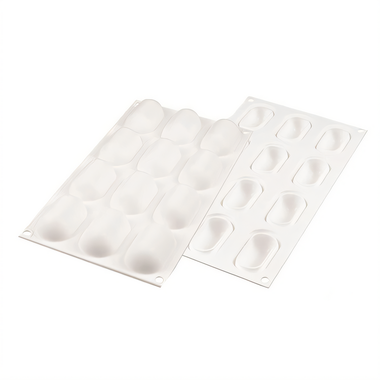 Product image #1 for Silikomart Curve Flex Pillow Silicone Pastry Mold — 12-Cavity, 0.94 oz Each