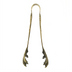 Thumbnail image #1 for Barfly Talon Heavy-Duty Claw-End Ice Tong, 7-7/8 Inch, 18/8 Stainless Steel, Antique Brass Coated