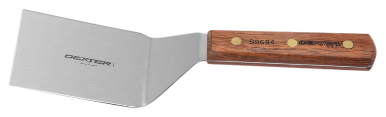 Product image #2 for Dexter Russell Traditional 4 x 3 Inch Stiff Offset Hamburger Turner with Rosewood Handle