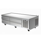 Thumbnail image #1 for Delfield Low Profile F2975CP Refrigerated Equipment Stand, 4 Drawers, 75-1/4 in Wide, Stainless Steel Top