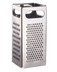 Thumbnail image #1 for Dripcut® Four-Sided Stainless Steel Grater with Hand Grips, 4-Inch Square x 9-Inch High