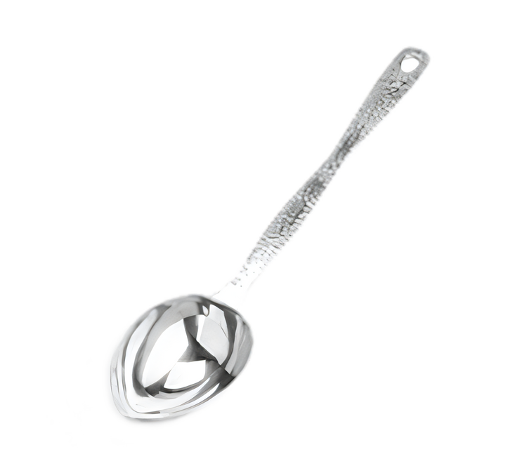 Product image #1 for American Metalcraft Stainless Steel 1/4-Cup Buffet Portioned Server with Hammered Handle, 12-Inch Overall Length