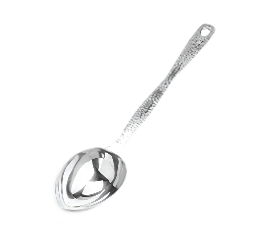 Product image #1 for American Metalcraft Stainless Steel 1/4-Cup Buffet Portioned Server with Hammered Handle, 12-Inch Overall Length