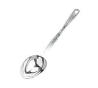 American Metalcraft Stainless Steel 1/4-Cup Buffet Portioned Server with Hammered Handle, 12-Inch Overall Length